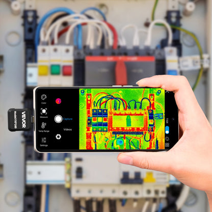 Thermal Imaging Camera for Android, 320 x 240 TISR Super Resolution, 25HZ Refresh Rate Infrared Thermal Imager for Smartphone Tablet, 160 x 120 IR Resolution, -20°C to 550°C & 15 Color Palettes