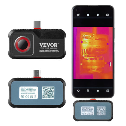 Android-Compatible Thermal Imaging Camera, 256x192 Resolution, IP54 Rated