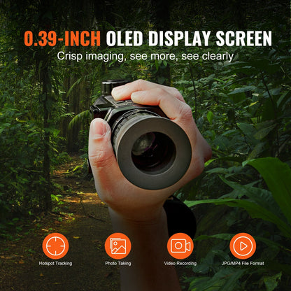 Thermal Imaging Monocular, 1-8X Zoom, OLED Display, Rugged Design, 1.18 kg