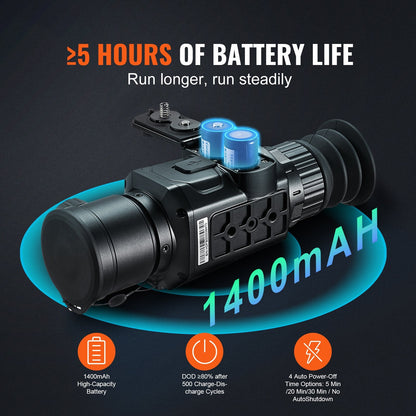 Thermal Imaging Monocular, 1-8X Zoom, OLED Display, Rugged Design, 1.18 kg