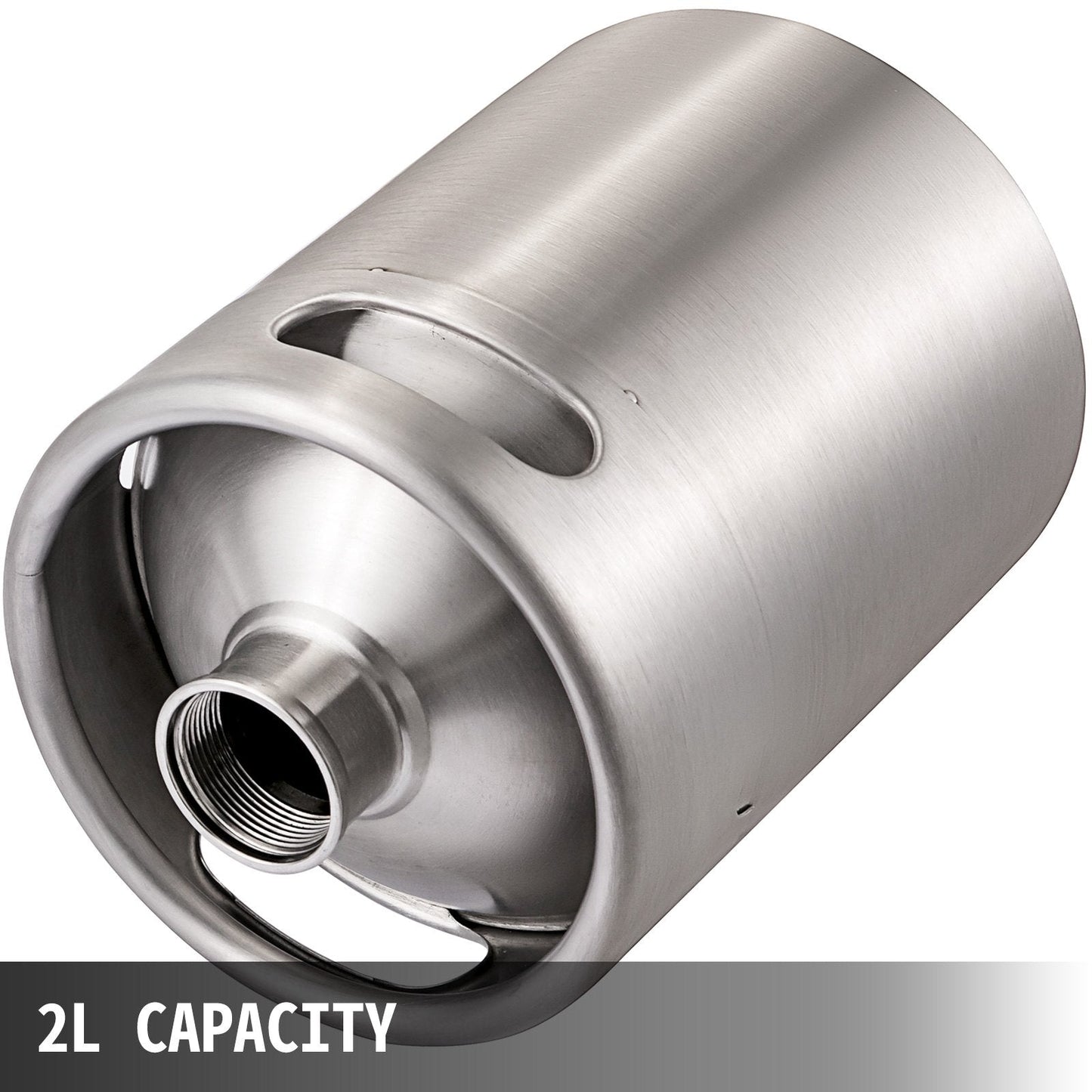 Portable 2L Stainless Steel Nitro Cold Brew Coffee Maker with Home Keg System