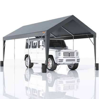 Heavy Duty 3 x 6 m Carport Canopy with Reinforced Poles and Weighted Bags