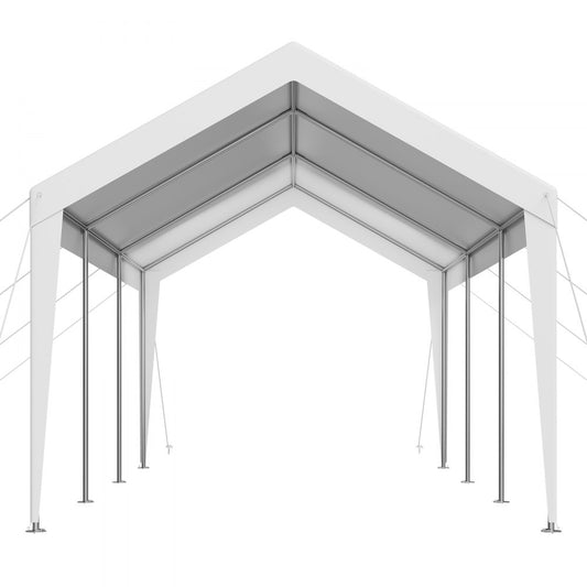 VEVOR Carport Car Canopy 10 x 20 FT Heavy Duty Portable Car Shelter Tent White