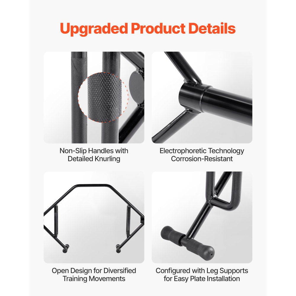 Trap Bar Hex Bar Squat Shrug Barbell Weightlifting Open-Ended Frame 50 mm