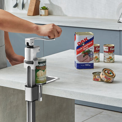 VEVOR Manual Can Opener, Commercial Table Opener for Large Cans, Heavy Duty Can Opener with Base, Adjustable Height Industrial Jar Opener For Cans Up to 30cm Tall, for Restaurant Hotel Home Bar