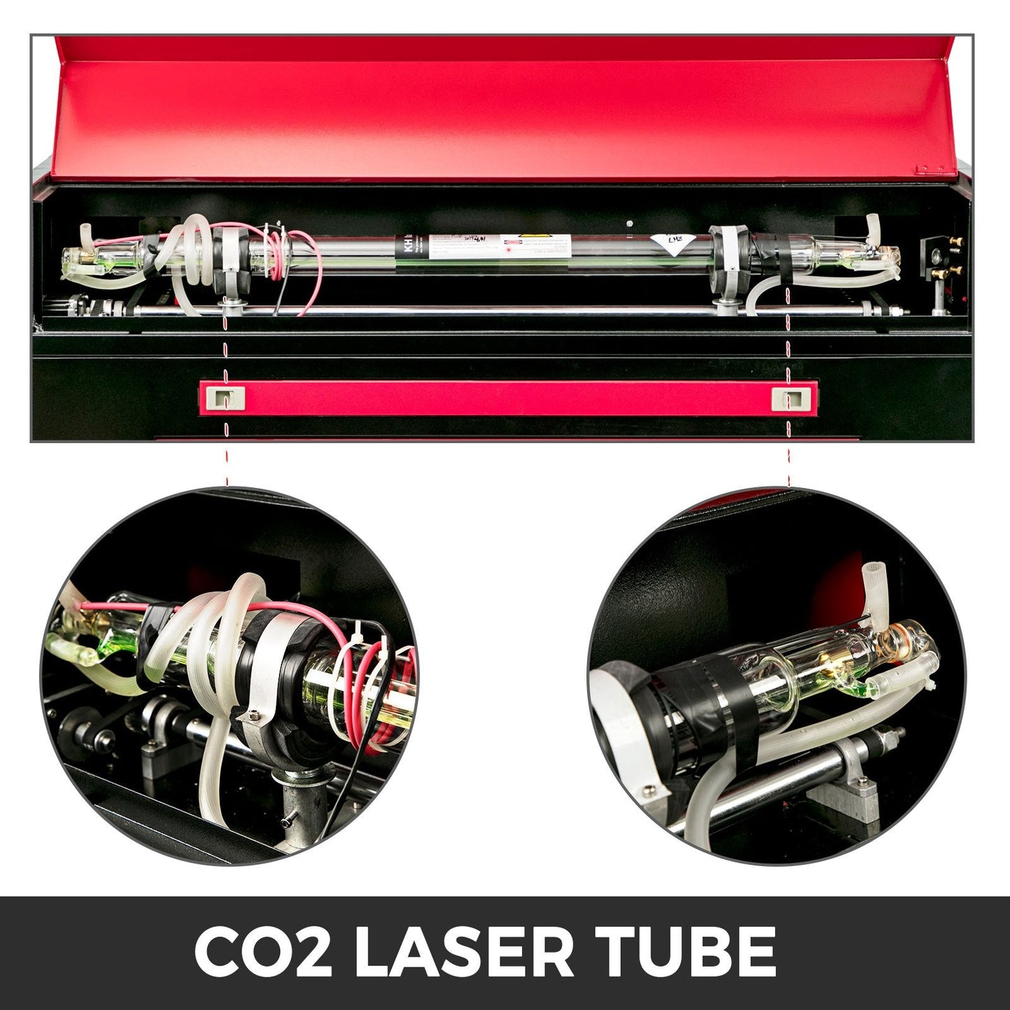 80W CO2 Laser Engraver with Color Screen, 0.7x0.5m, High Precision, USB Support