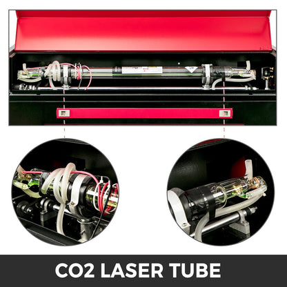 80W CO2 Laser Engraver with Color Screen, 0.7x0.5m, High Precision, USB Support