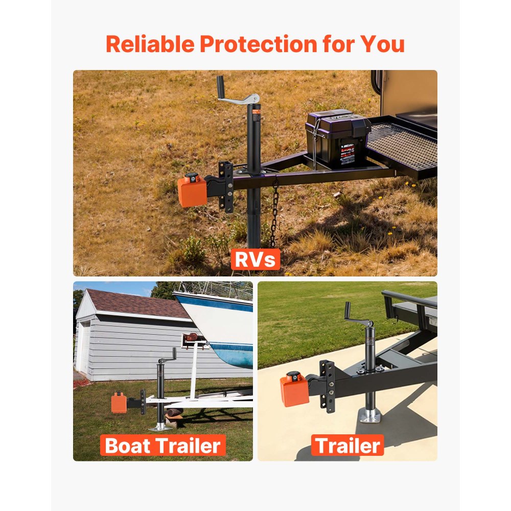 Collar Coupler Lock Fits 50.6 & 58.6 mm Couplers Trailer Hitch Lock