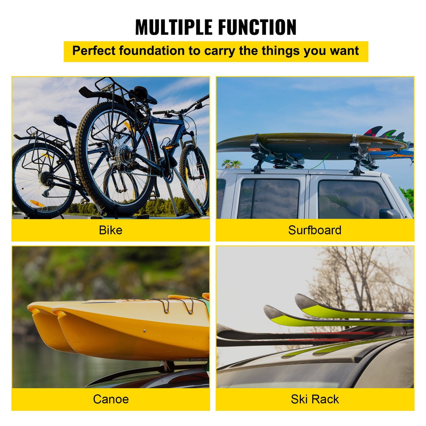 VEVOR Roof Rack Crossbars Universal Roof Rack for KIA-Sorento Vehicle Roof Cross
