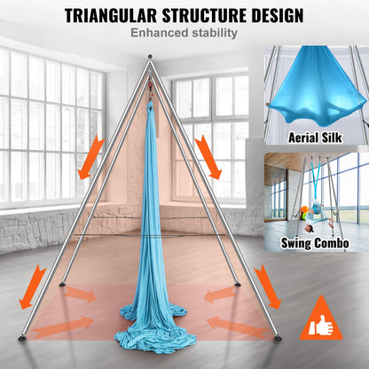 VEVOR Aerial Yoga Frame & Yoga Hammock, 2950 mm Height Professional Yoga Swing Stand
