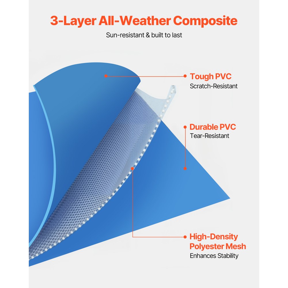 Steel Frame Above Ground Swimming Pool 3 x 2 x 0.762 m Rectangular Blue