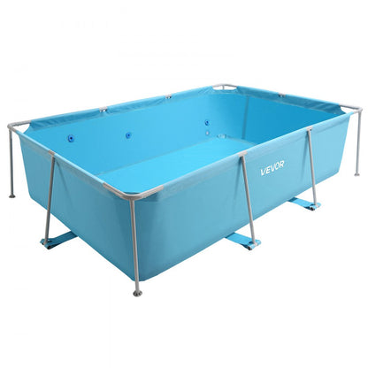Steel Frame Above Ground Swimming Pool 3 x 2 x 0.762 m Rectangular Blue