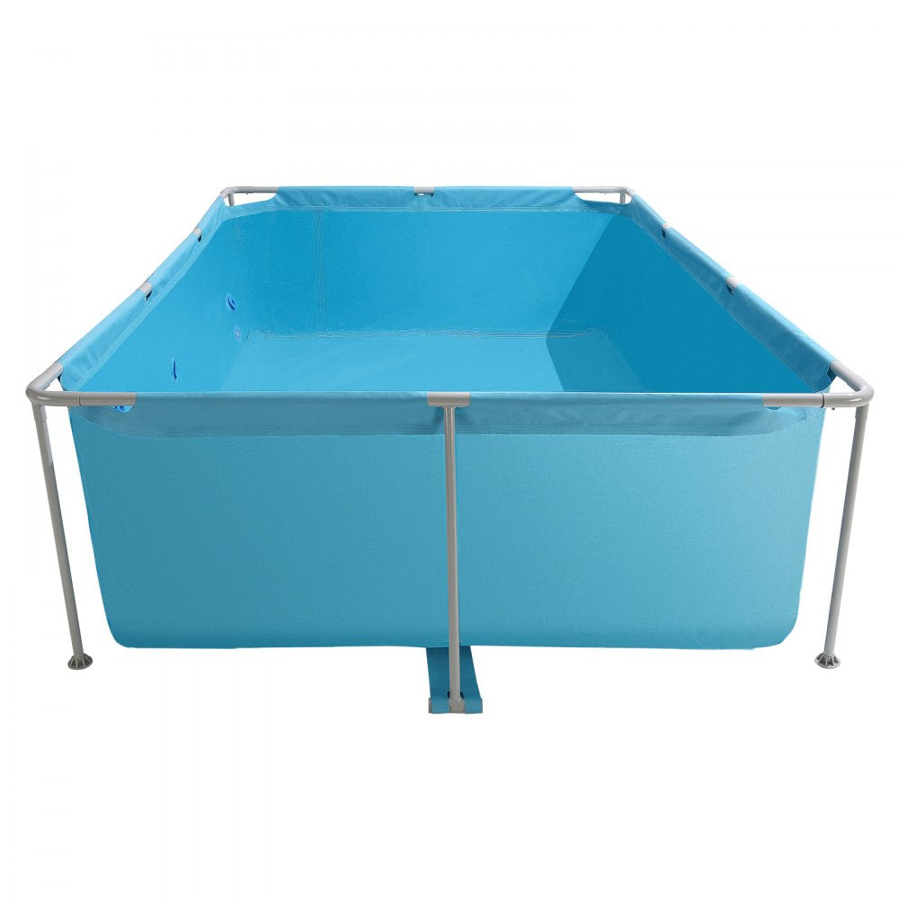 Steel Frame Above Ground Swimming Pool 3 x 2 x 0.762 m Rectangular Blue