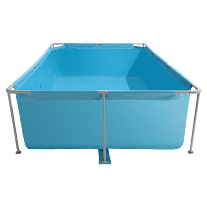 Steel Frame Above Ground Swimming Pool 3 x 2 x 0.762 m Rectangular Blue