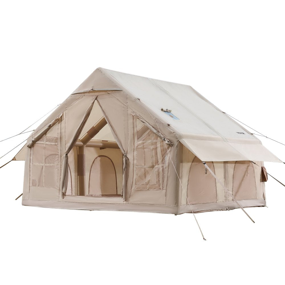VEVOR Inflatable Tent for Camping 4-6 Person Glamping Tent with Pump Easy Set up