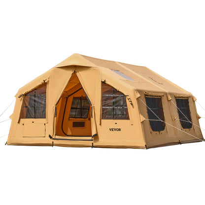 VEVOR Inflatable Tent for Camping 12-16 Person Glamping Tent with Pump Easy Set up