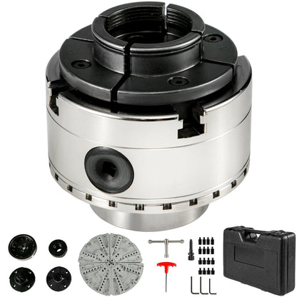 Precision Wood Lathe Chuck Kit, 95mm Diameter, 6.5kg, Universal Adaptor Included