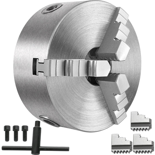 VEVOR Lathe Chuck 5 Inch,Metal Lathe Chuck Self-Centering 3/4 Jaw,Lathe Chuck with