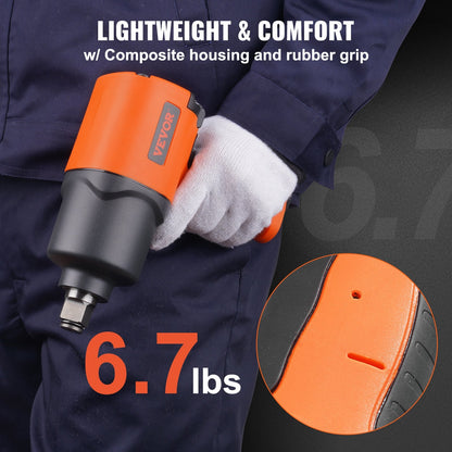 High-Torque 3/4 m Air Impact Wrench with 2536 Nm Breakaway Torque