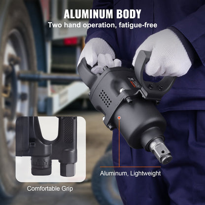 Heavy-Duty 1m Pneumatic Impact Wrench - 3700 Nm Torque, Ergonomic Design