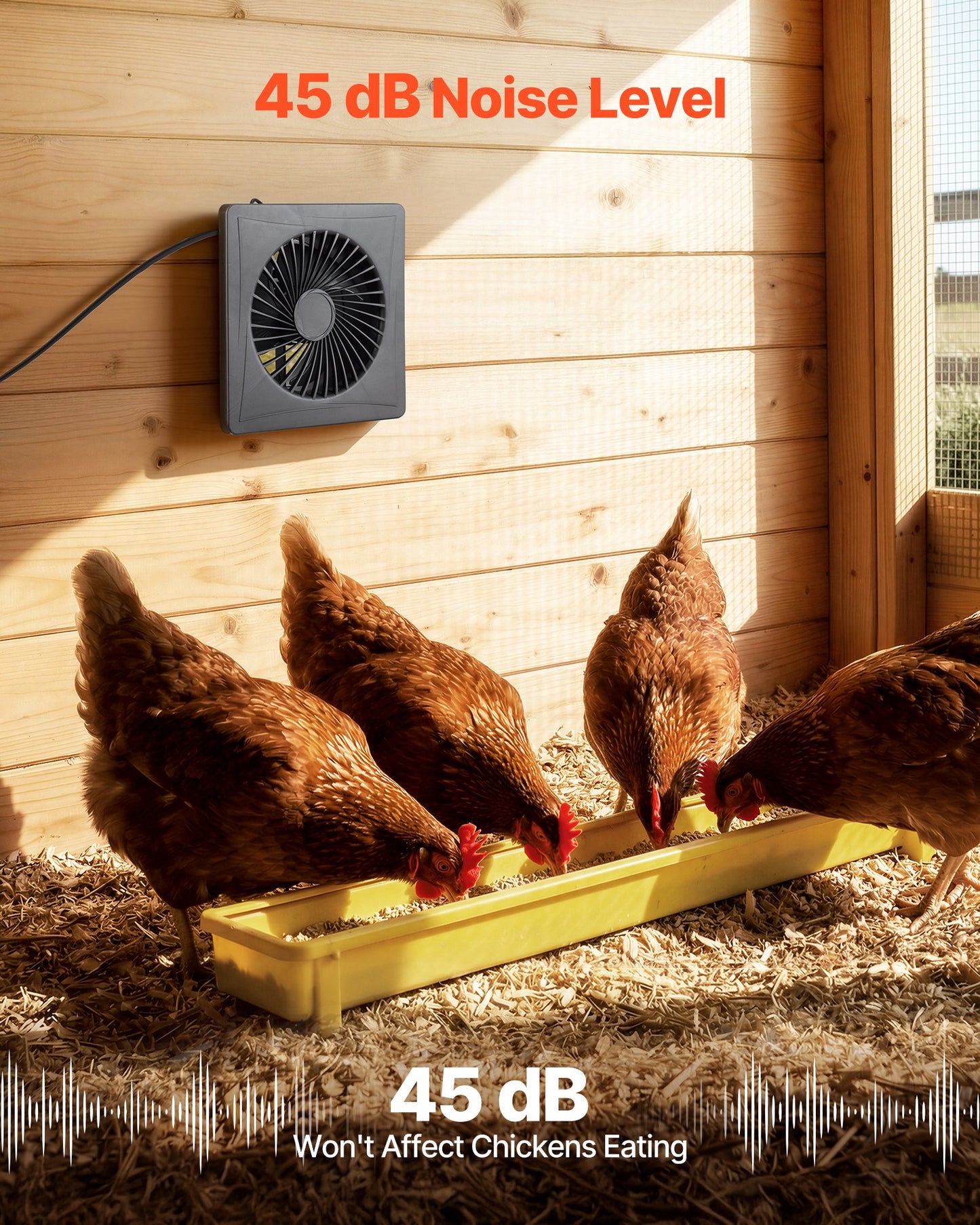 Solar Powered Fan, 25W Solar Panel with 220 CFM Airflow, Adjustable Panel Angle, 2030 RPM High-Speed, Flexible Install, Fast Air Exchange for Greenhouse, Grow Tents, Chicken Coops, Shelters