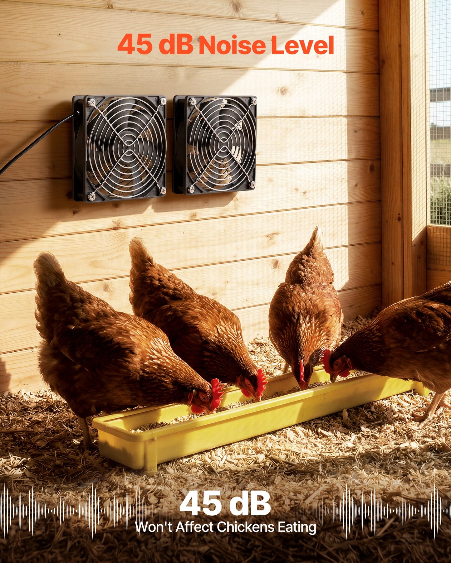 Solar Powered Fan, 30W Solar Panel with 2 Fans, Adjustable Solar Panel Angle, 2668 RPM High-Speed, Flexible Installation, Fast Air Exchange for Greenhouse, Grow Tents, Chicken Coops, Shelters