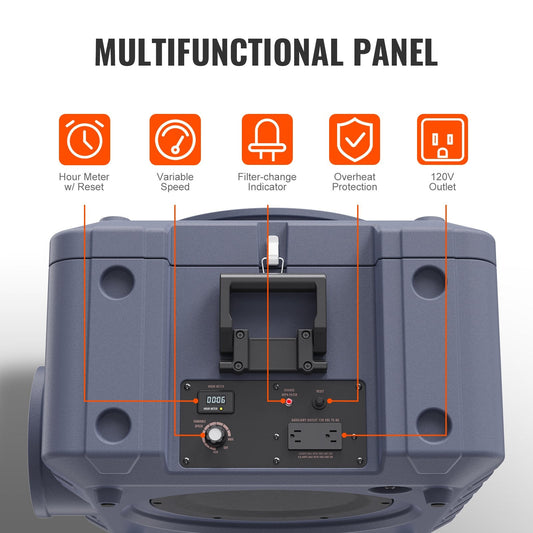 High-Efficiency Air Scrubber with 3-Stage Filtration for Home & Commercial Use
