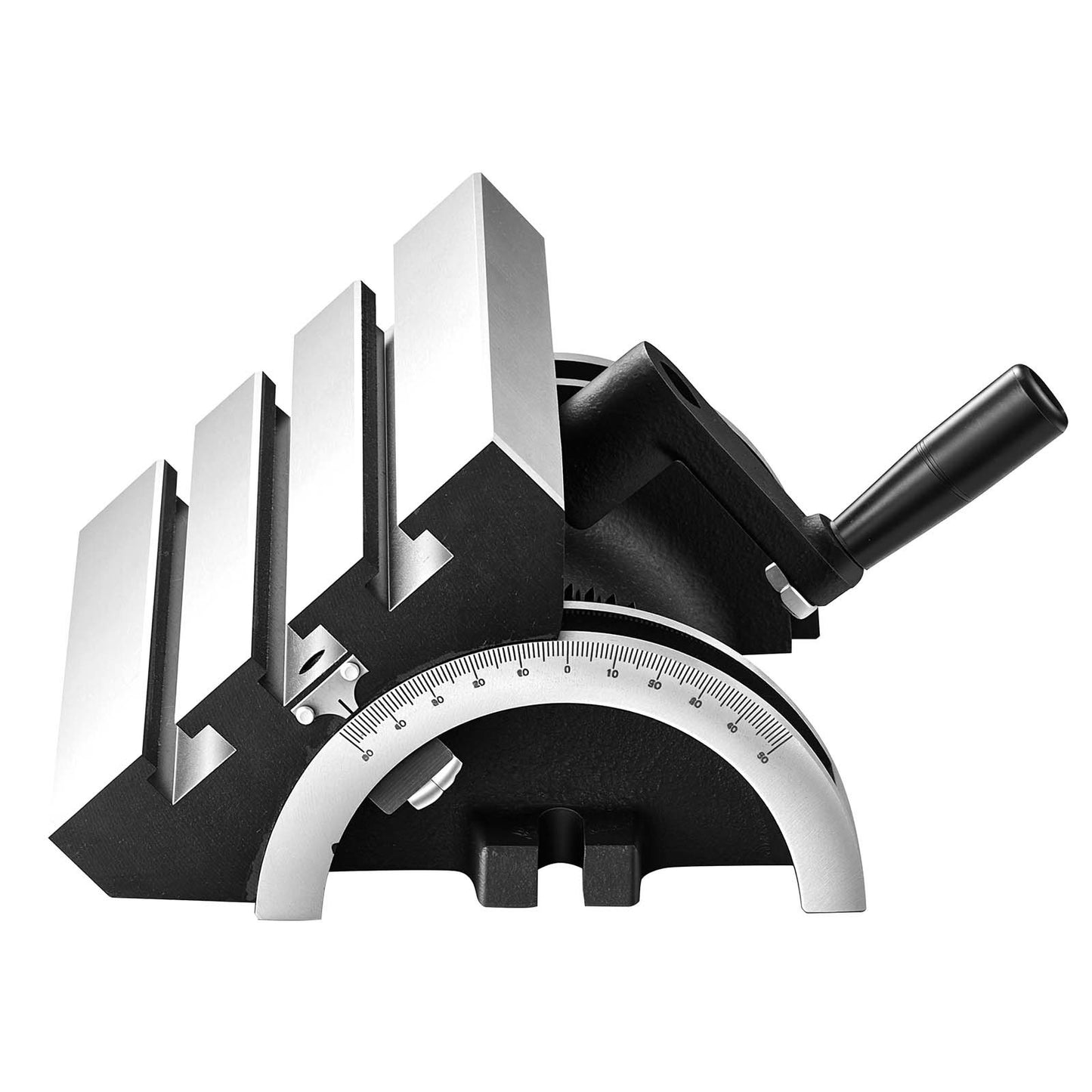 Rotary Table 178 x 127 mm Tilting Milling Table Heavy Duty Cast Iron, Robust & Durable, with 0-45 Degree Left & Right Adjustable, Worm Gear, Precision Scale, for Milling Machine, Drill Press