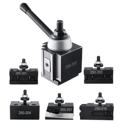 VEVOR Quick Change Tool Post Set 6 Pcs Lathe Tool Holders for 254-381 mm Lathe