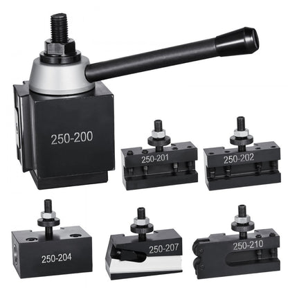 VEVOR Quick Change Tool Post Set 6 Pcs Lathe Tool Holders for 254-381 mm Lathe