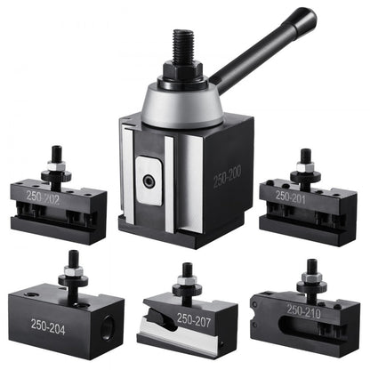 VEVOR Quick Change Tool Post Set 6 Pcs Lathe Tool Holders for 254-381 mm Lathe