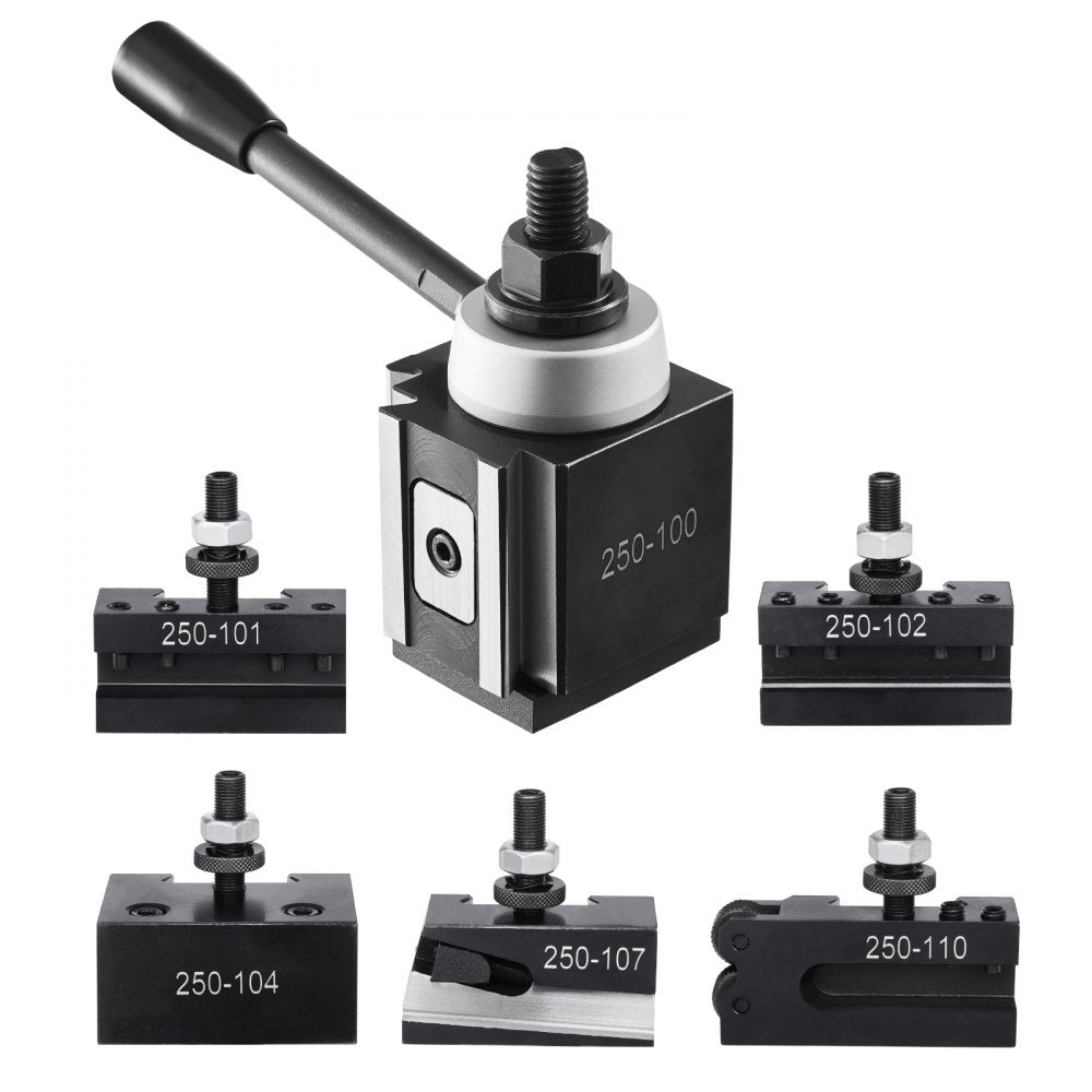 VEVOR Quick Change Tool Post Set 6 Pcs Lathe Tool Holders for 152.4-305 mm Lathe