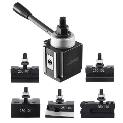 VEVOR Quick Change Tool Post Set 6 Pcs Lathe Tool Holders for 152.4-305 mm Lathe