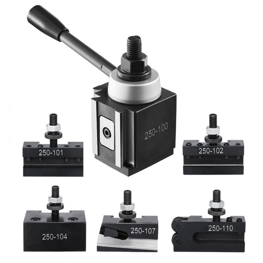 VEVOR Quick Change Tool Post Set 6 Pcs Lathe Tool Holders for 152.4-305 mm Lathe