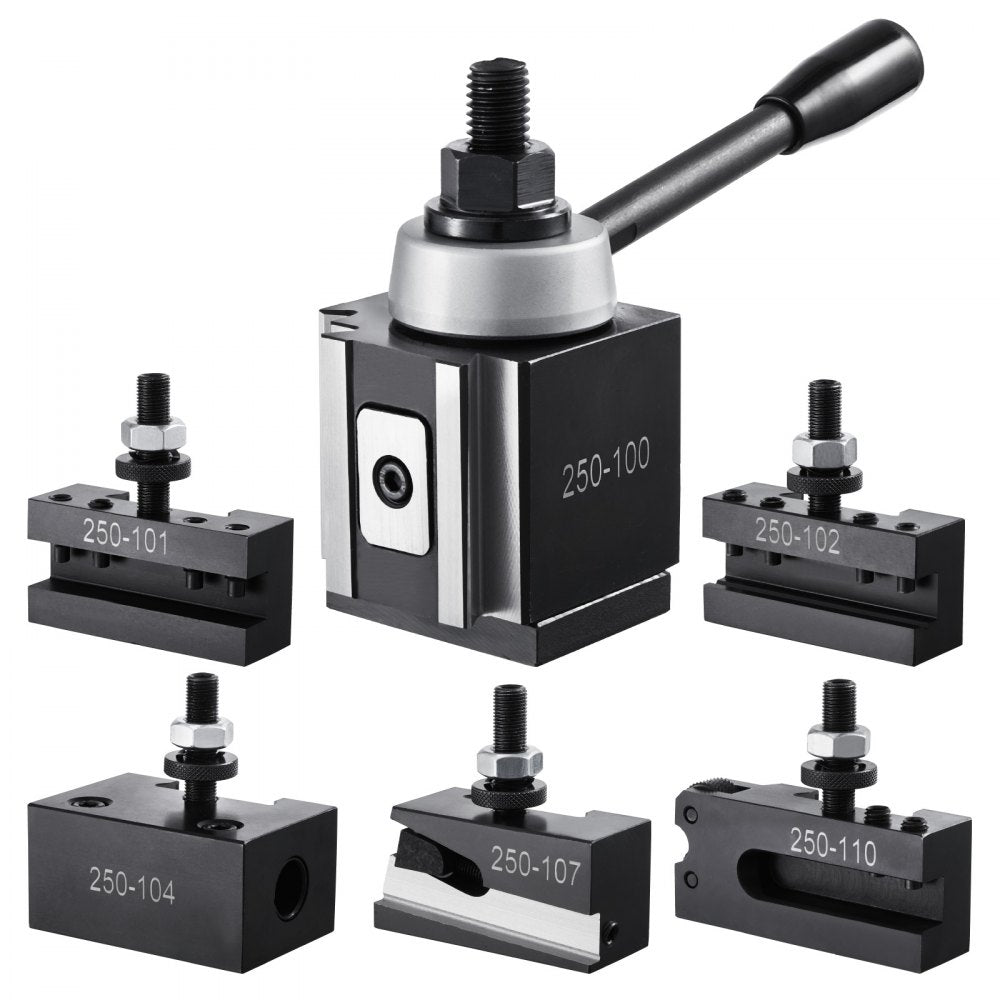 VEVOR Quick Change Tool Post Set 6 Pcs Lathe Tool Holders for 152.4-305 mm Lathe