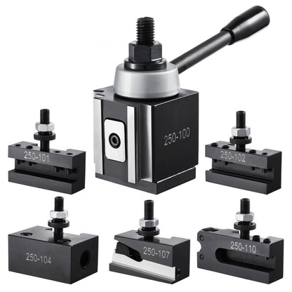 VEVOR Quick Change Tool Post Set 6 Pcs Lathe Tool Holders for 152.4-305 mm Lathe