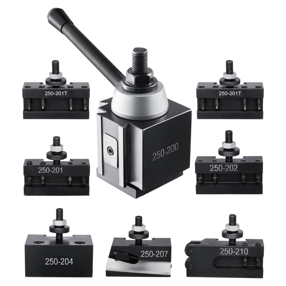 VEVOR Quick Change Tool Post Set 8 Pcs Lathe Tool Holders for 254-381 mm Lathe