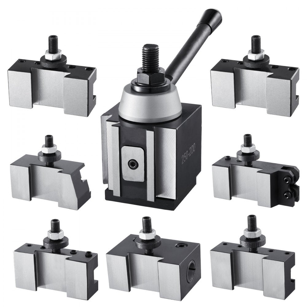 VEVOR Quick Change Tool Post Set 8 Pcs Lathe Tool Holders for 254-381 mm Lathe