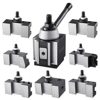 VEVOR Quick Change Tool Post Set 8 Pcs Lathe Tool Holders for 254-381 mm Lathe