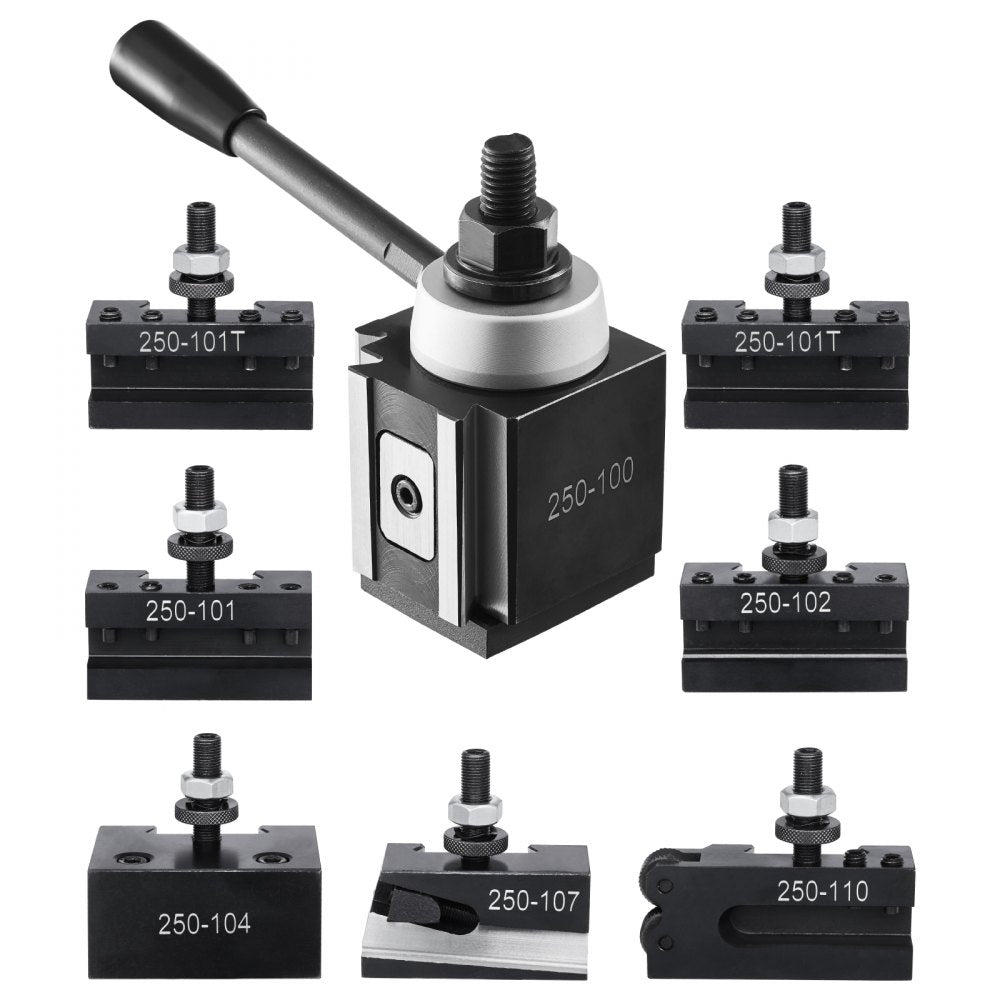 VEVOR Quick Change Tool Post Set 8 Pcs Lathe Tool Holders for 152.4-305 mm Lathe