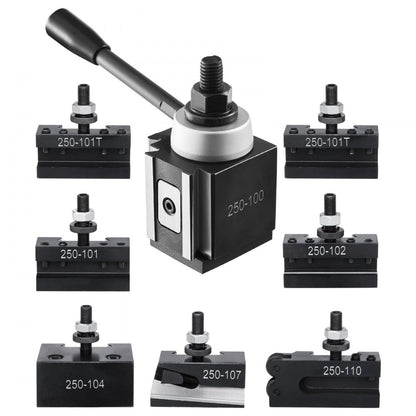 VEVOR Quick Change Tool Post Set 8 Pcs Lathe Tool Holders for 152.4-305 mm Lathe