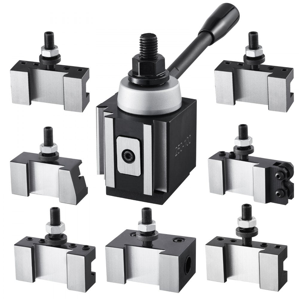 VEVOR Quick Change Tool Post Set 8 Pcs Lathe Tool Holders for 152.4-305 mm Lathe