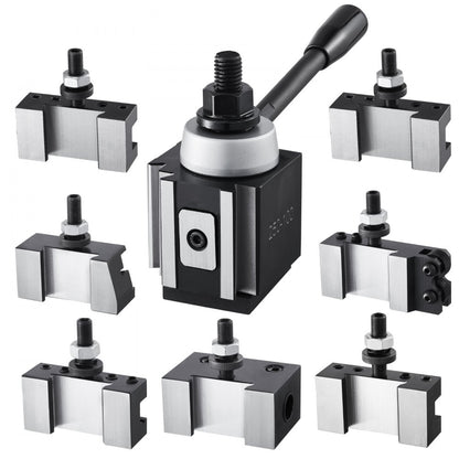 VEVOR Quick Change Tool Post Set 8 Pcs Lathe Tool Holders for 152.4-305 mm Lathe