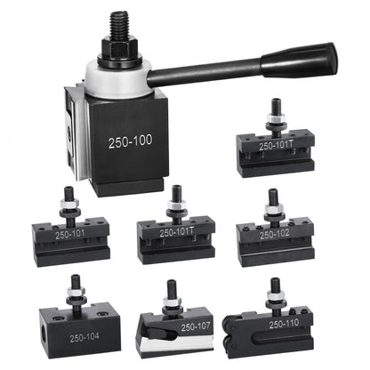 VEVOR Quick Change Tool Post Set 8 Pcs Lathe Tool Holders for 152.4-305 mm Lathe