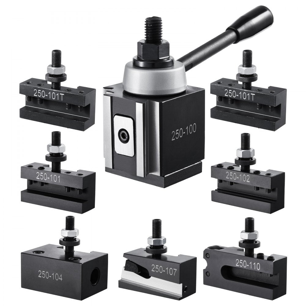 VEVOR Quick Change Tool Post Set 8 Pcs Lathe Tool Holders for 152.4-305 mm Lathe
