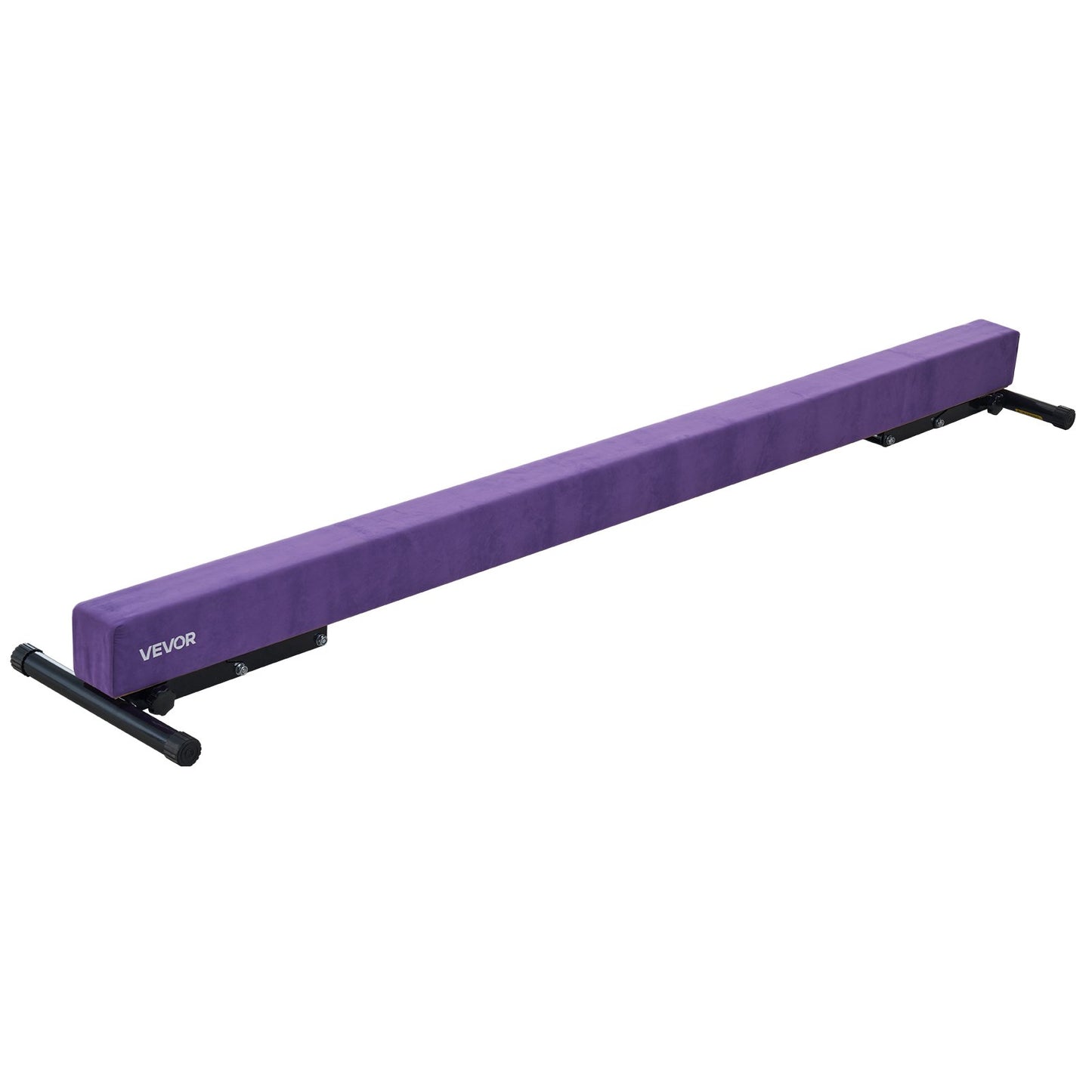 Adjustable Balane Beam for Kids, 8FT Gymnastics Beam, High and Low Floor Beams of 5 Adjustable Heights for All Gymnastic Levels, Professional Gymnastic Equipment for Home and Gym Center, Purple