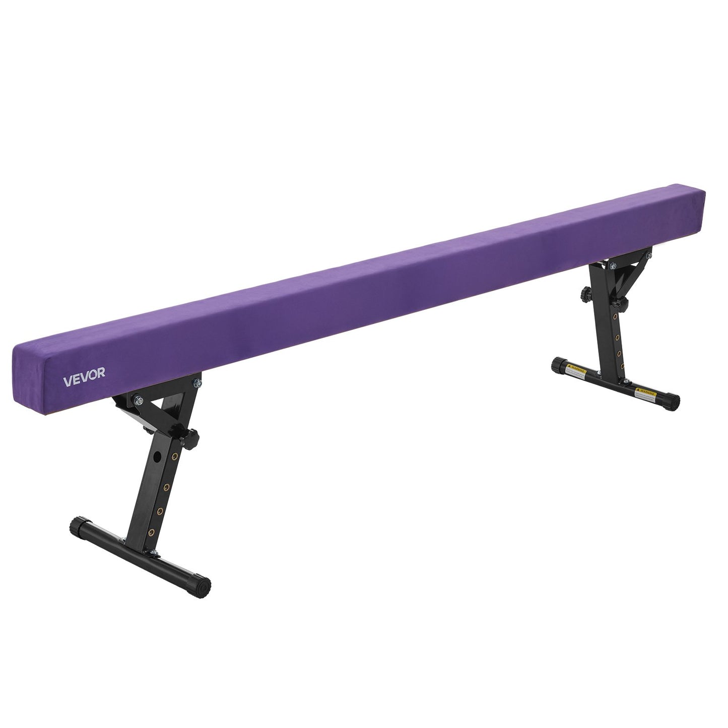 Adjustable Balane Beam for Kids, 8FT Gymnastics Beam, High and Low Floor Beams of 5 Adjustable Heights for All Gymnastic Levels, Professional Gymnastic Equipment for Home and Gym Center, Purple