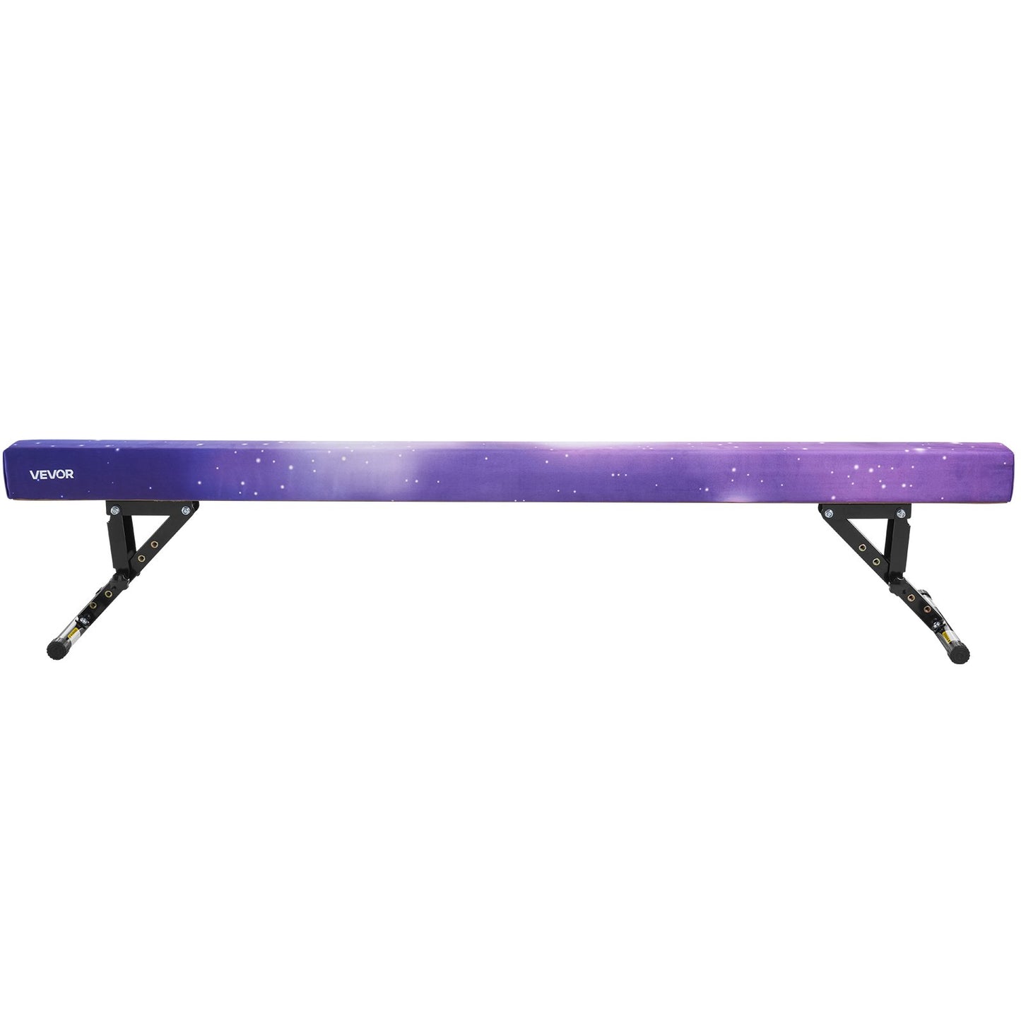 Adjustable Balane Beam for Kids, 8FT Gymnastics Beam, High and Low Floor Beams of 5 Adjustable Heights for All Gymnastic Levels, Professional Gymnastic Equipment for Home and Gym Center, Galaxy