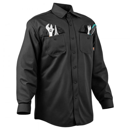 Flame-Resistant Welding Jacket L Size 7oz FR Cotton Welding Safety Jacket