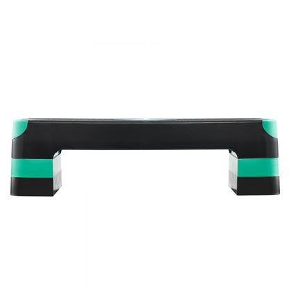 VEVOR Aerobic Exercise Step Platform Adjustable Workout Stepper 4 Riser Green